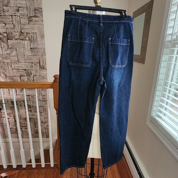 PILCRO The Column Ultra High-Rise Cropped Jeans Size 29 - Picture 6 of 9